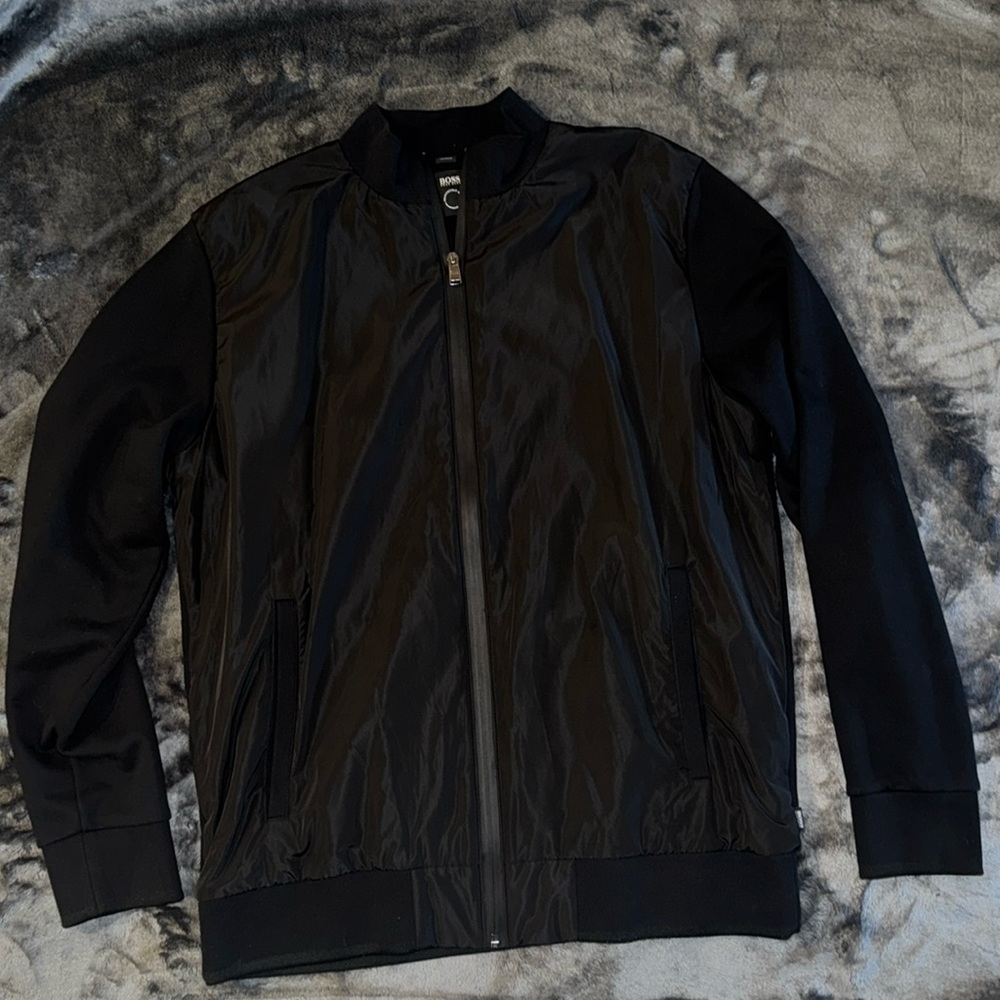 Hugo Boss Black Bomber Jacket with Classic Design